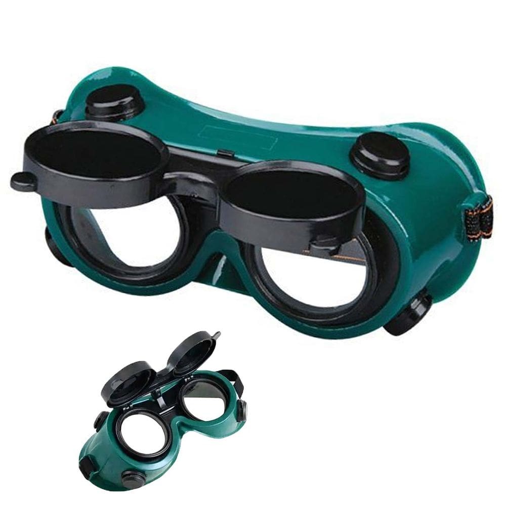 Oculos de Solda EPI Dupla Lente Mascara Articulavel Soldador Proteçao Segurança Resistente