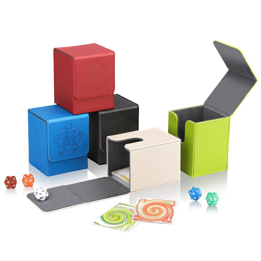 A caixa de baralho de cartas TCGUARD para armazenamento de cartas MTG contém mais de 100 cartas