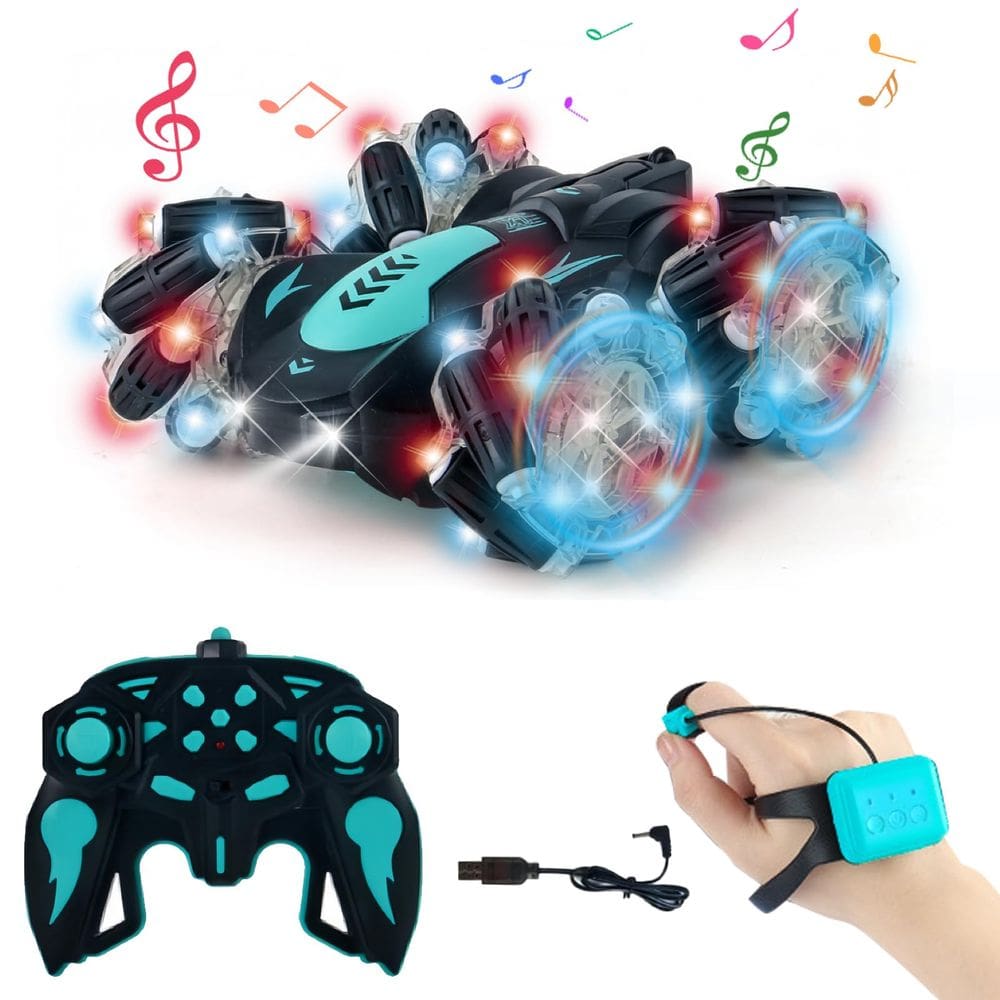 Car de acrobacias RC Zokugar Gesture Sensing 360° gira para meninos de 6 a 12 anos