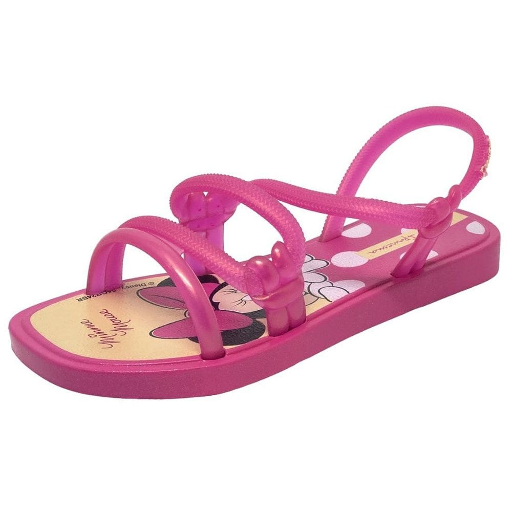 Sandalia Infantil Menina Brilho Ipanema Disney Minnie Solar