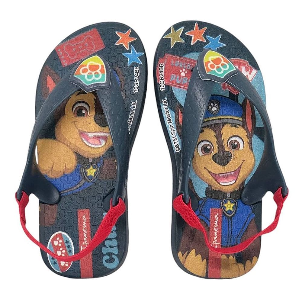 Chinelo Infantil Menino Elastico Patrulha Canina Ipanema