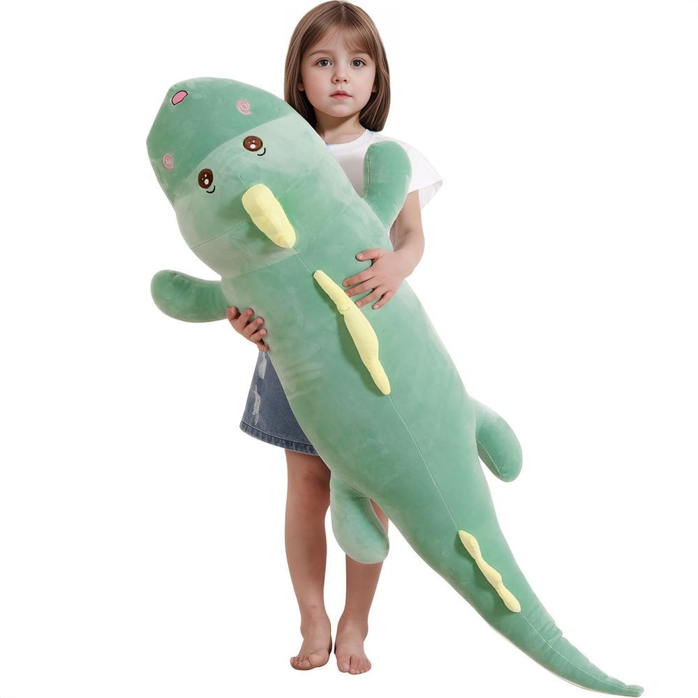 Almofada de corpo macio, dinossauro de pelúcia, 100 cm/40 polegadas Tianmihou