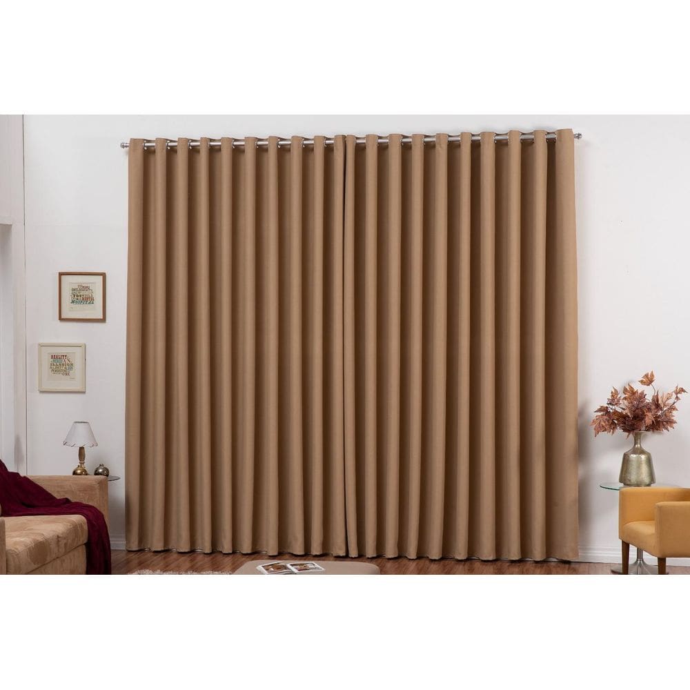 Cortina Blackout 4m x 2,8m em Tecido com Ilhós - Cor Gelo