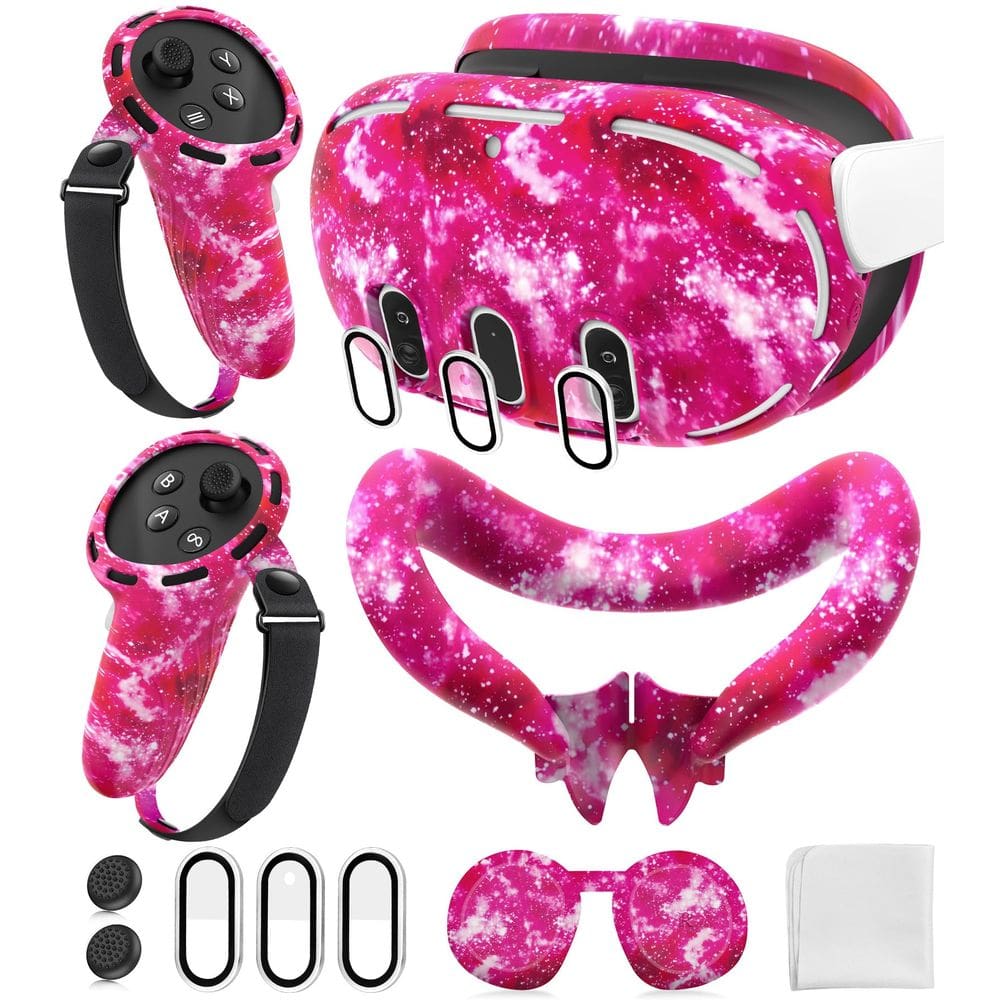 Conjunto de capa protetora de silicone para Meta/Oculus Quest 3