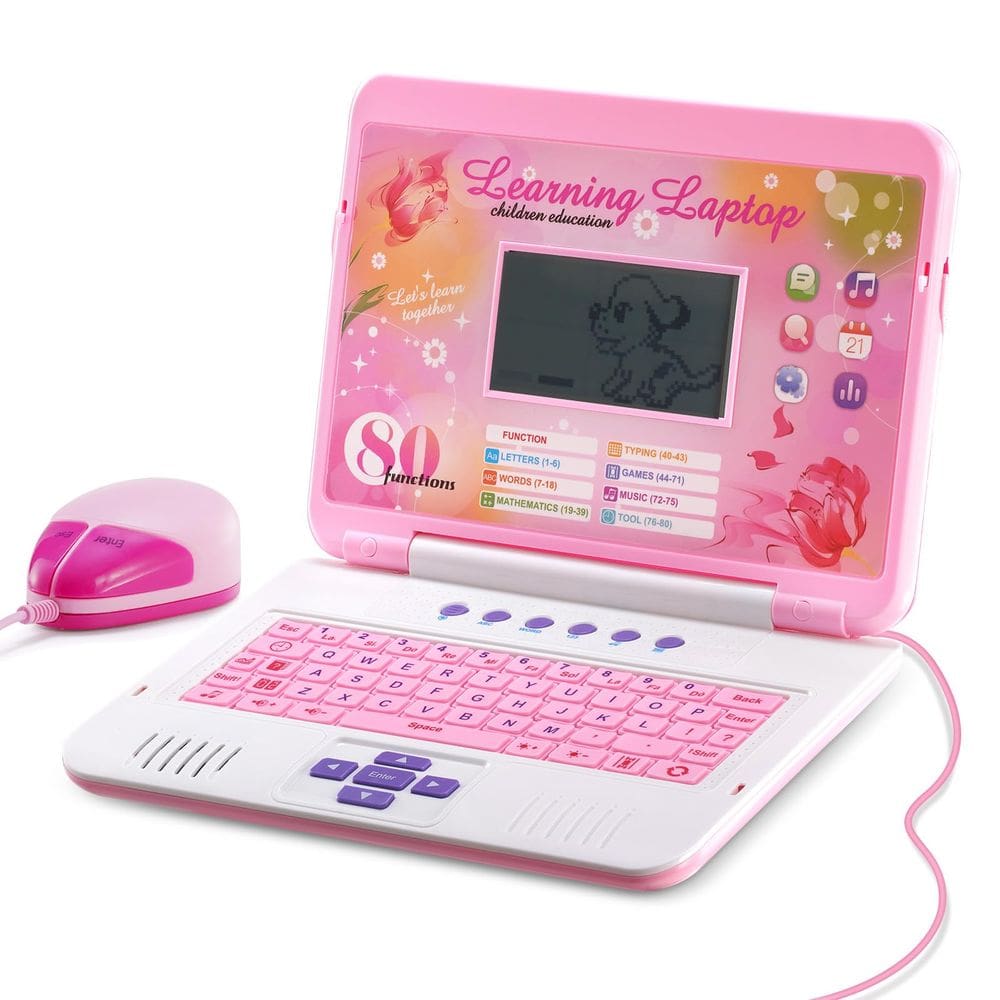 Laptop infantil LESHITIAN 80 atividades de aprendizagem de 5 anos ou mais