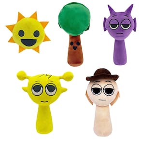 Brinquedo de pelúcia DGZEOLOO Sprunki Cute Cartoon de 25 cm para crianças e adultos