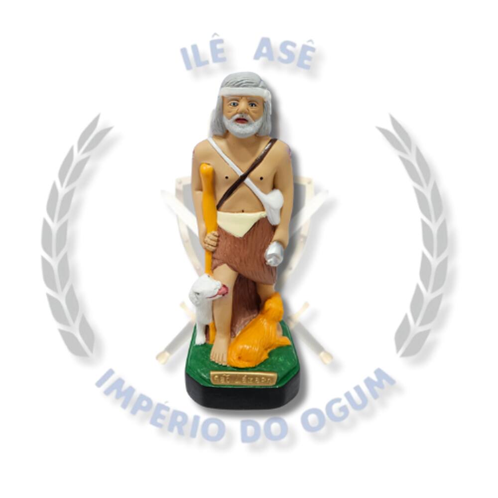 Imagem Em Gesso Católico - São Lazaro - 20Cm
