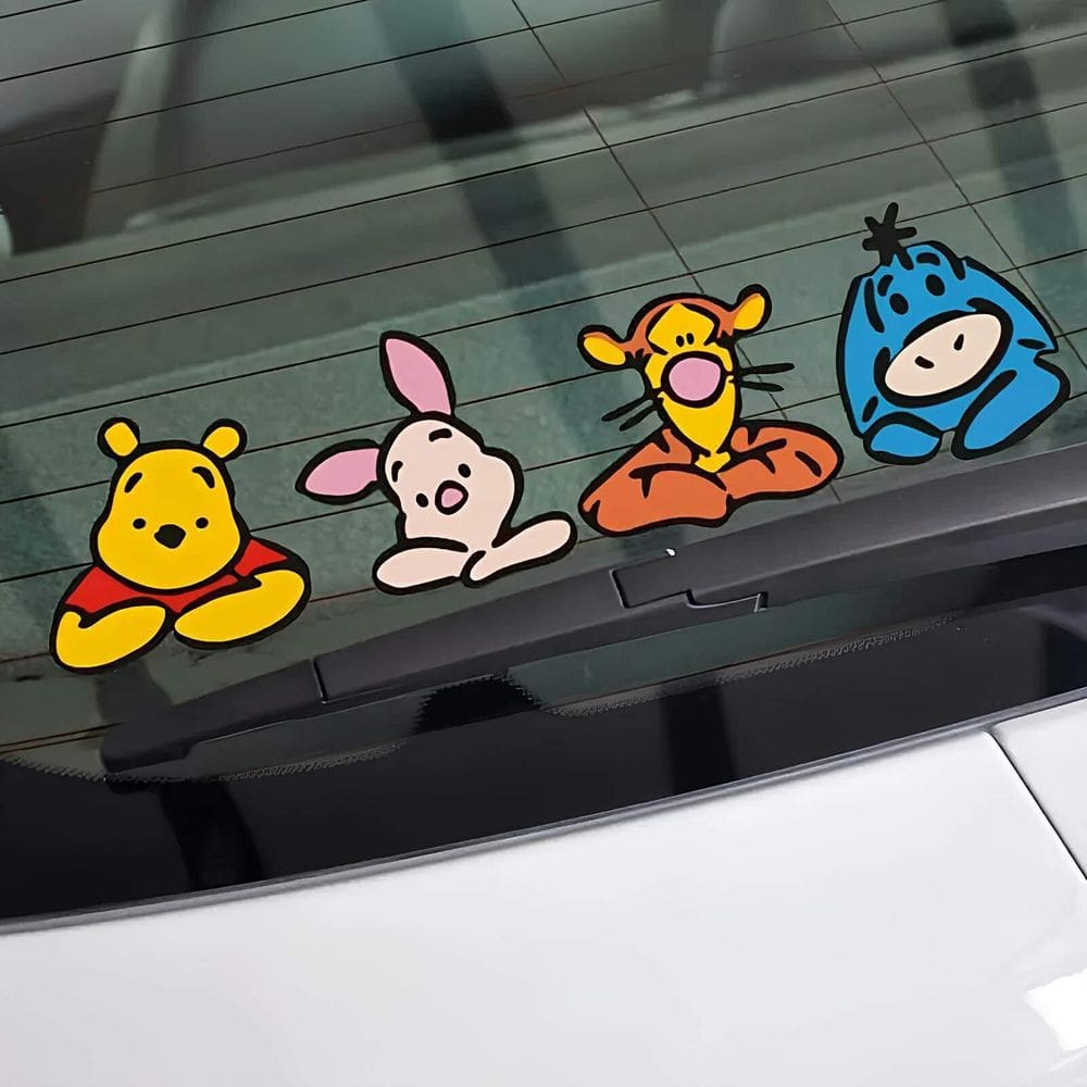 Adesivo De Carro Turma Do Pooh