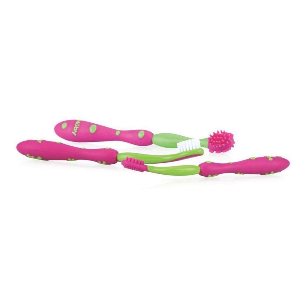 Kit De Cuidado Oral Escovas 3 Estágios Rosa Pop Nb00759