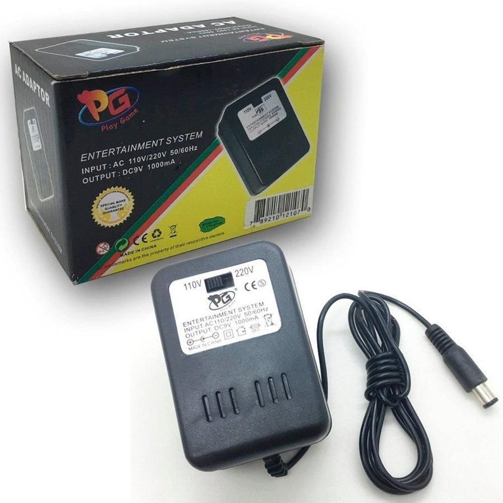 Fonte Super Nintendo Snes Fat Baby Bivolt 110/220V 1000Ma 9V