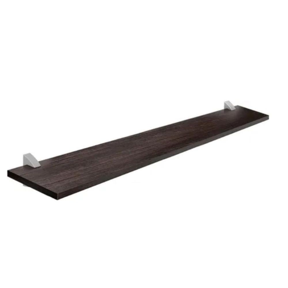 Prateleira Prat-K Concept com Suporte 20x100cm Tabaco