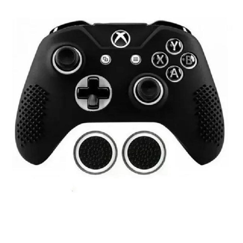 Capinha Antiderrapante Controle Xbox Series X S +Grip Preta