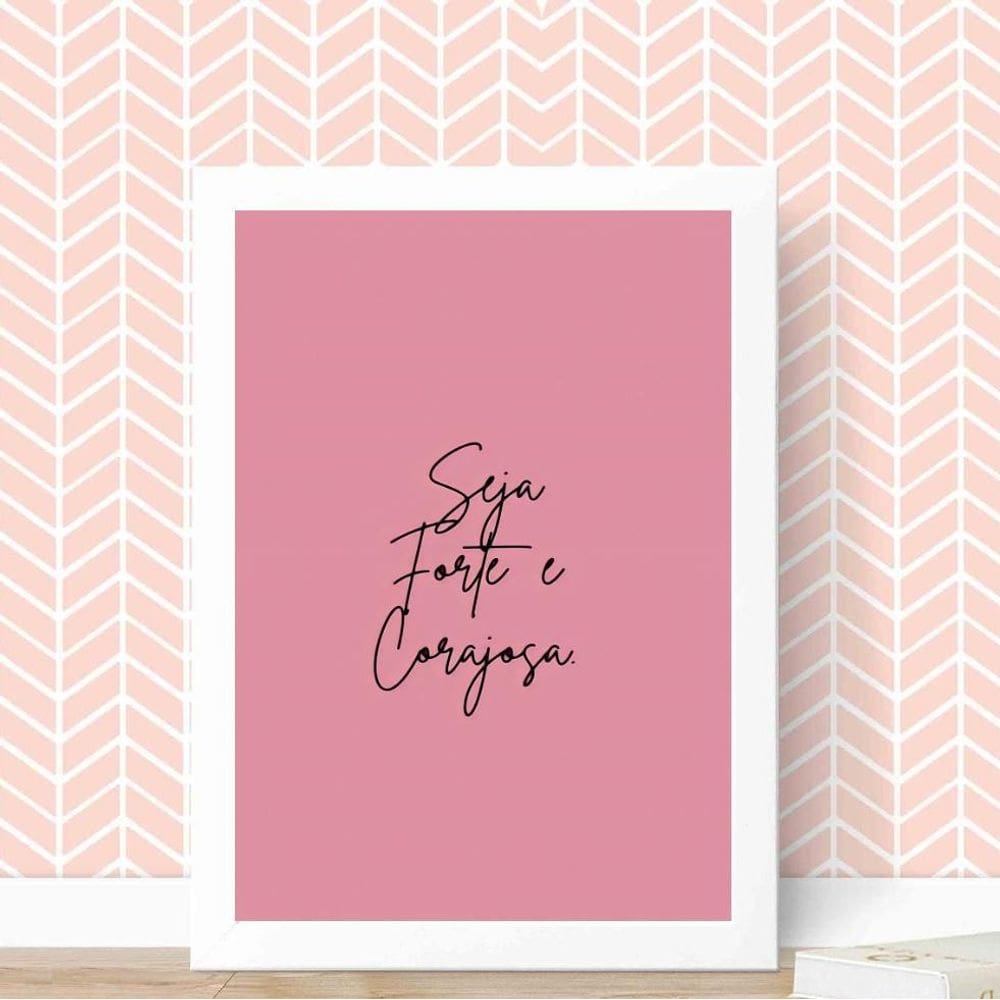 Quadro Rosa 24x18cm c/ Vidro - Decoração Alta Resolução