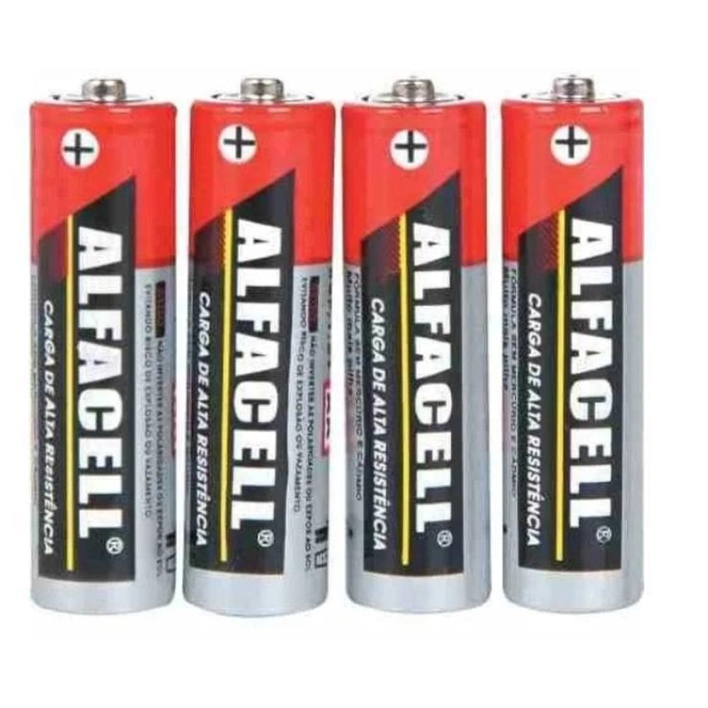 Pilha Palito Alfacell Aaa - 4 Unidades