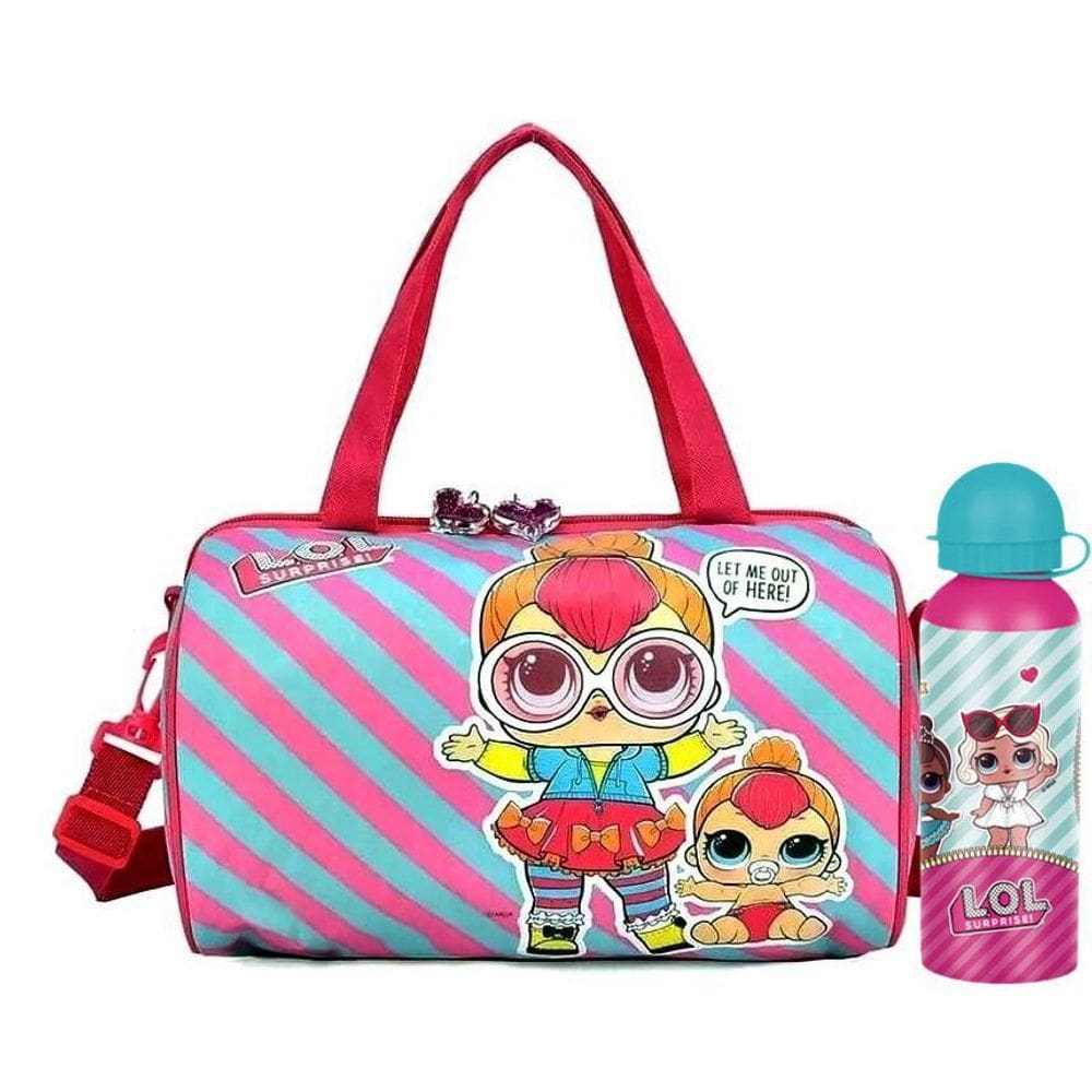 Bolsa Porta Bola E Garrafa Térmica Pink Lol Surprise 17071