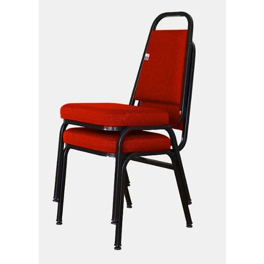 02 Cadeiras Empilhável para Hotelaria Linha Hotel Jersey Vermelho