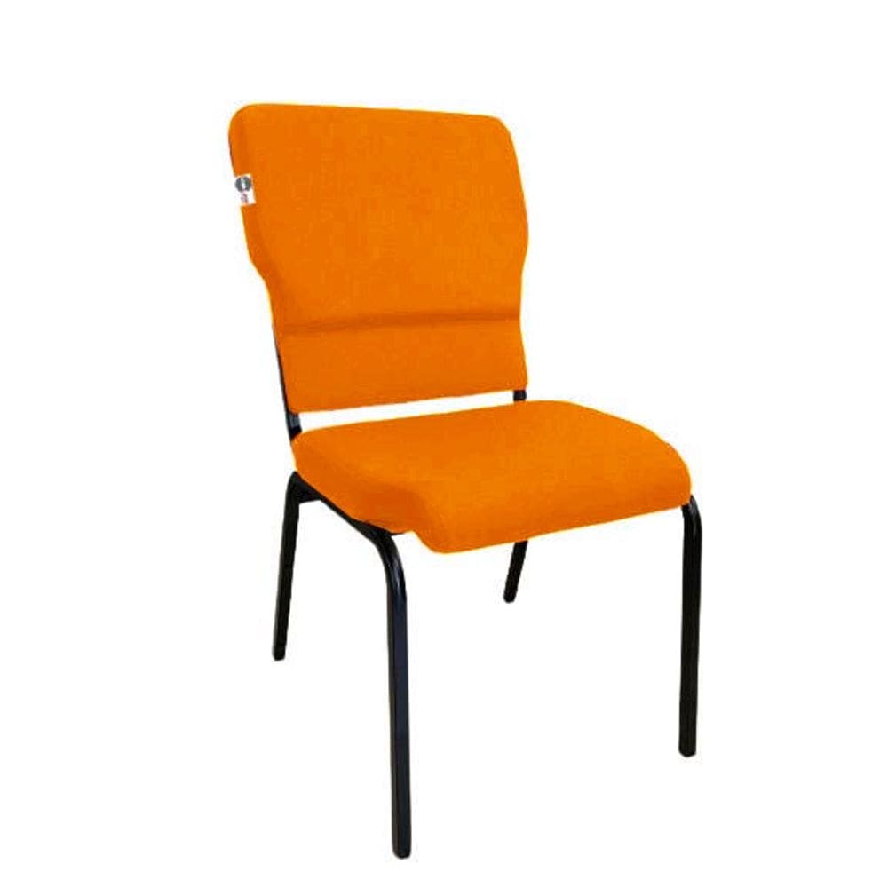 Cadeira Empilhável para Igrejas Evangélicas Linha Church Laranja