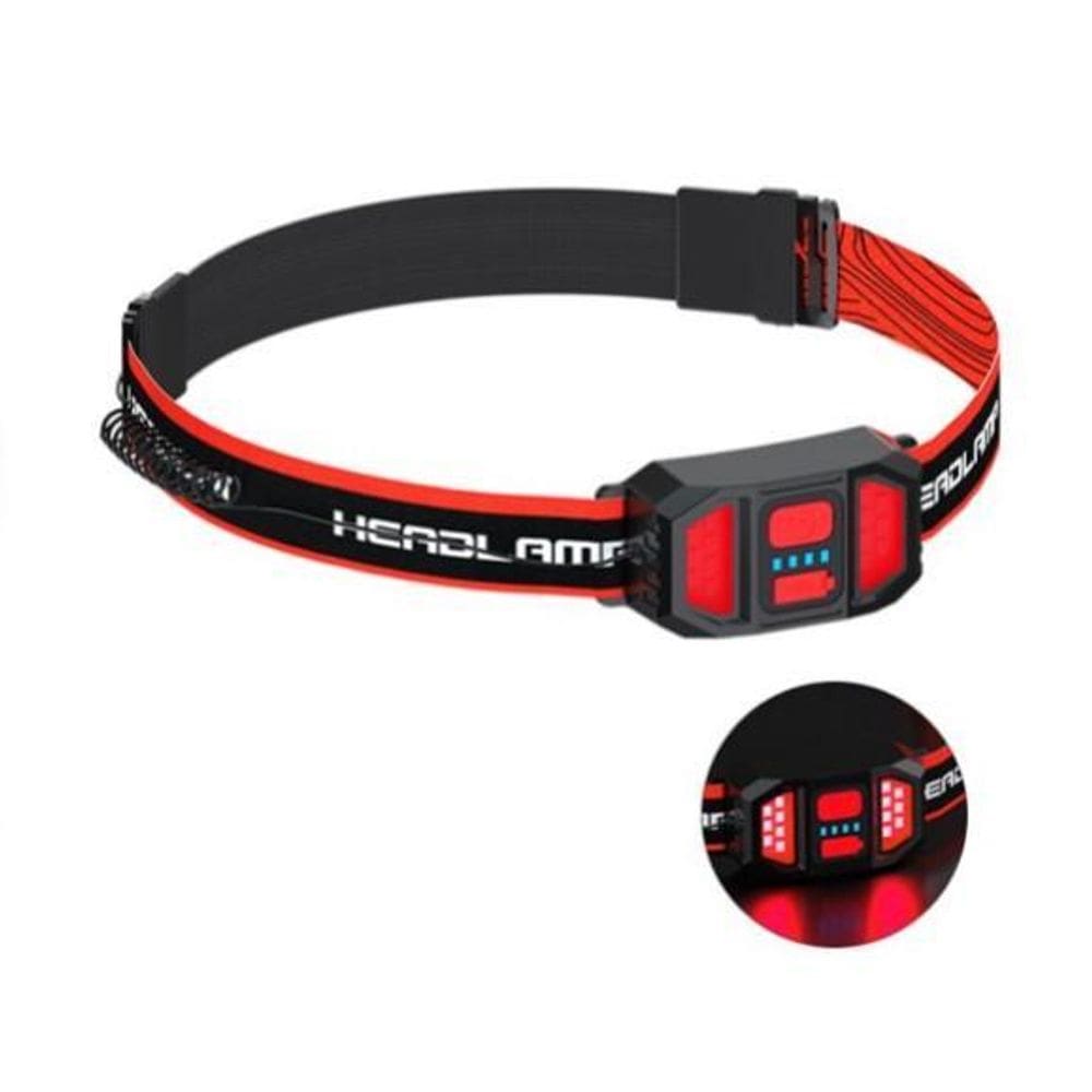 Lanterna Led Cabeça Dupla Frente-Traseira Usb Tm-G13