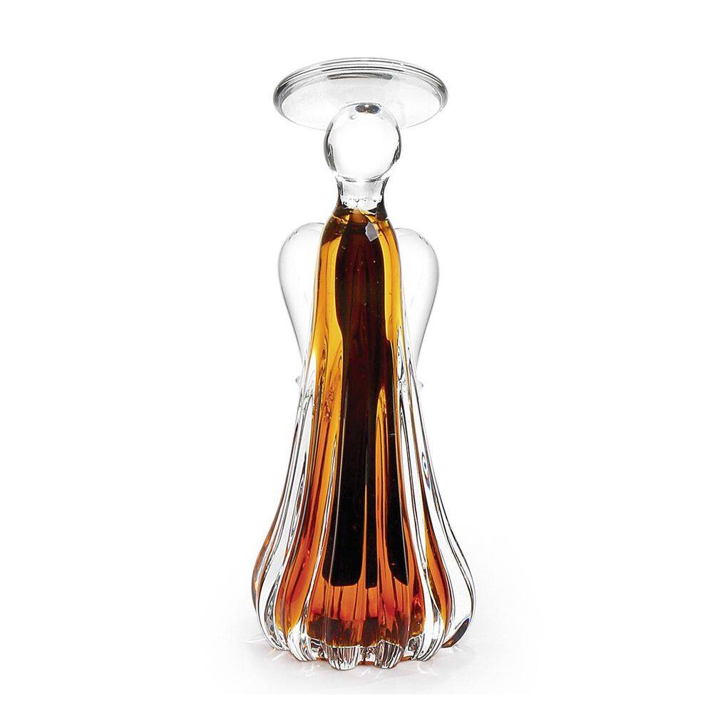 Anjo Em Cristal Murano Marrom São Marcos 21cm