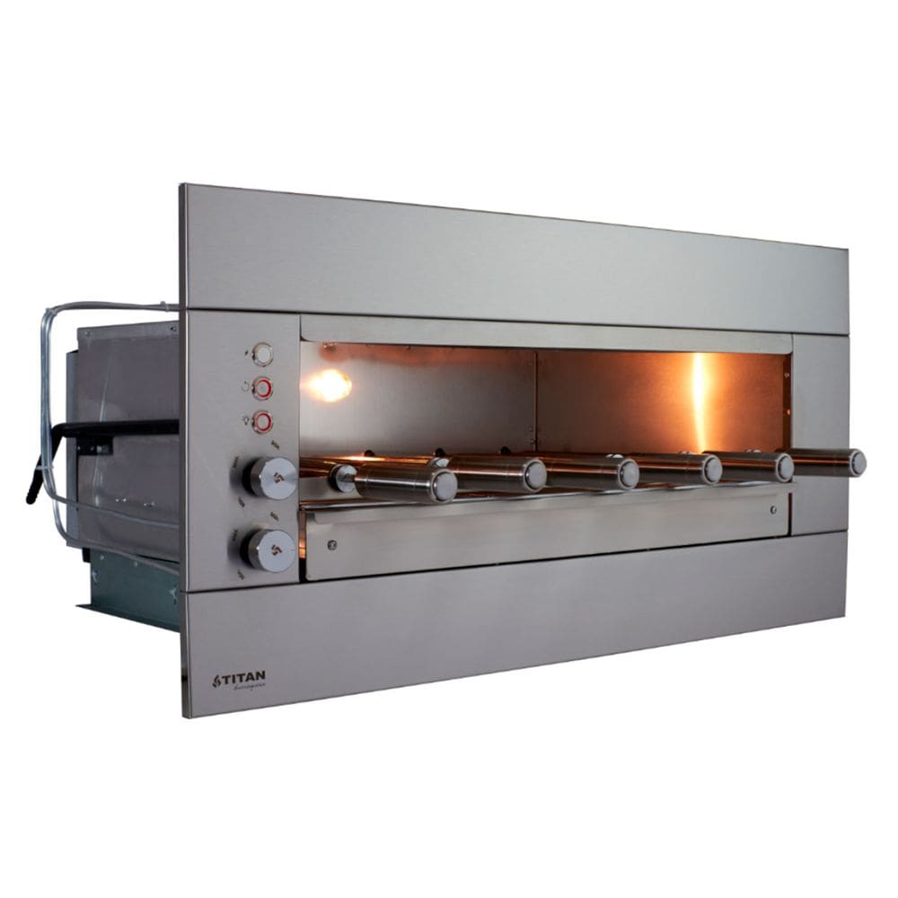 Churrasqueira a Gás de Embutir 06 Espetos GLP 127V Suprema Titan