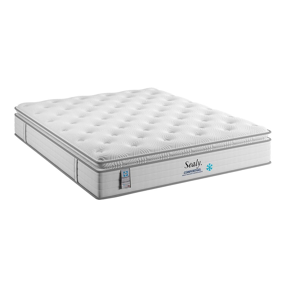Colchão Sealy Queen Size Comfort Gel Hipersoft