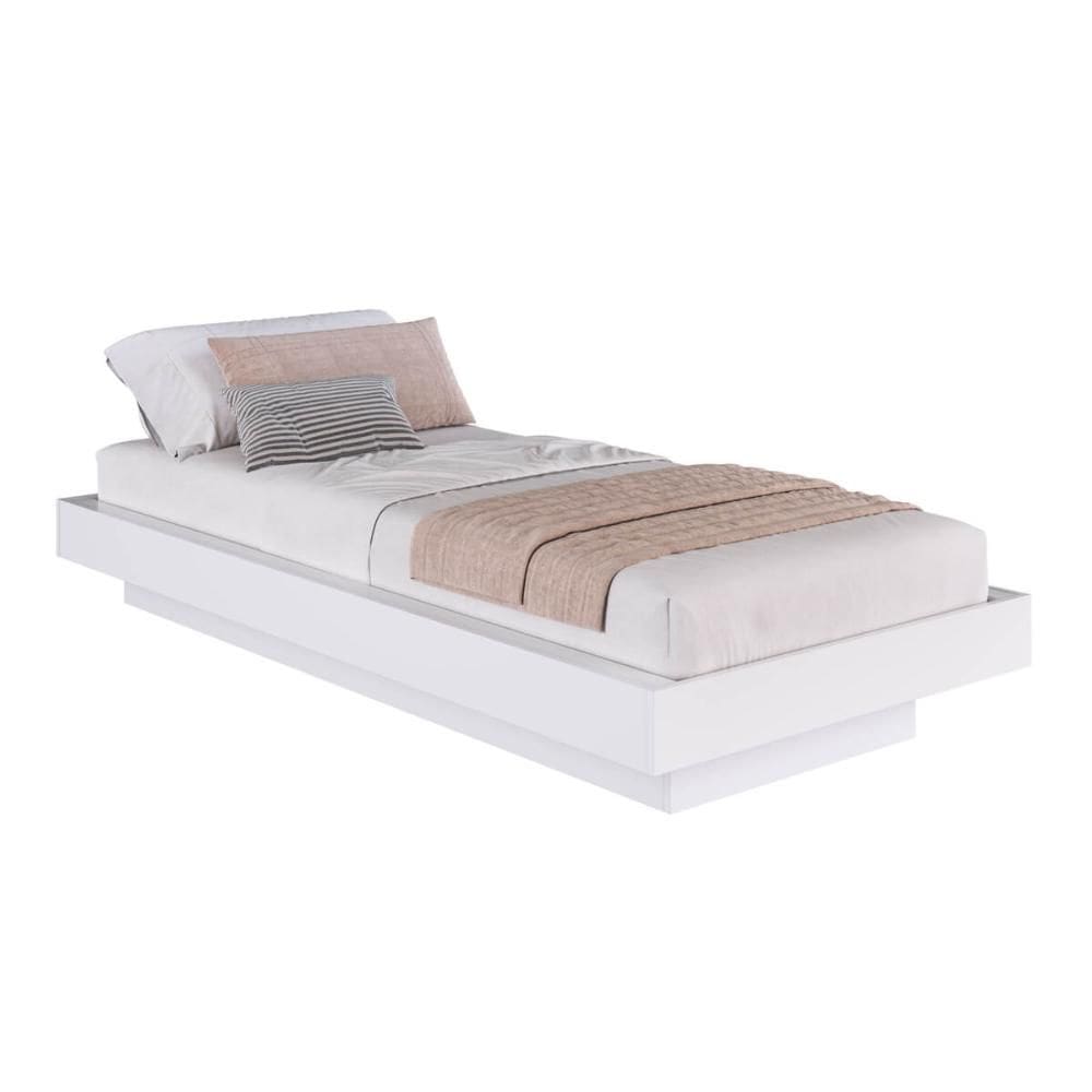 Cama Suspensa Solteiro CZ1090 78/88x188cm Branco - Art In Móveis