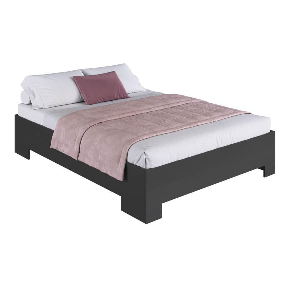 Cama Box Casal Queen com Estrado CX1160 200x160cm Grafite - Art In Móveis