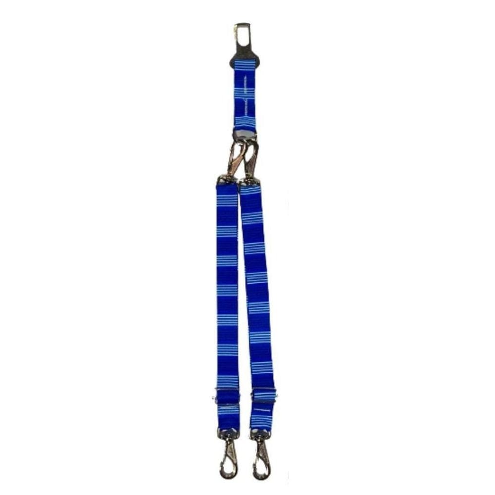 Cinto De Segurança Duplo Com Borrachinha Para Cães E Gatos.