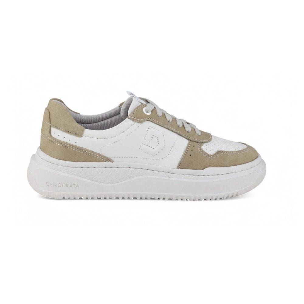 Tênis Feminino Casual Democrata Denim Block