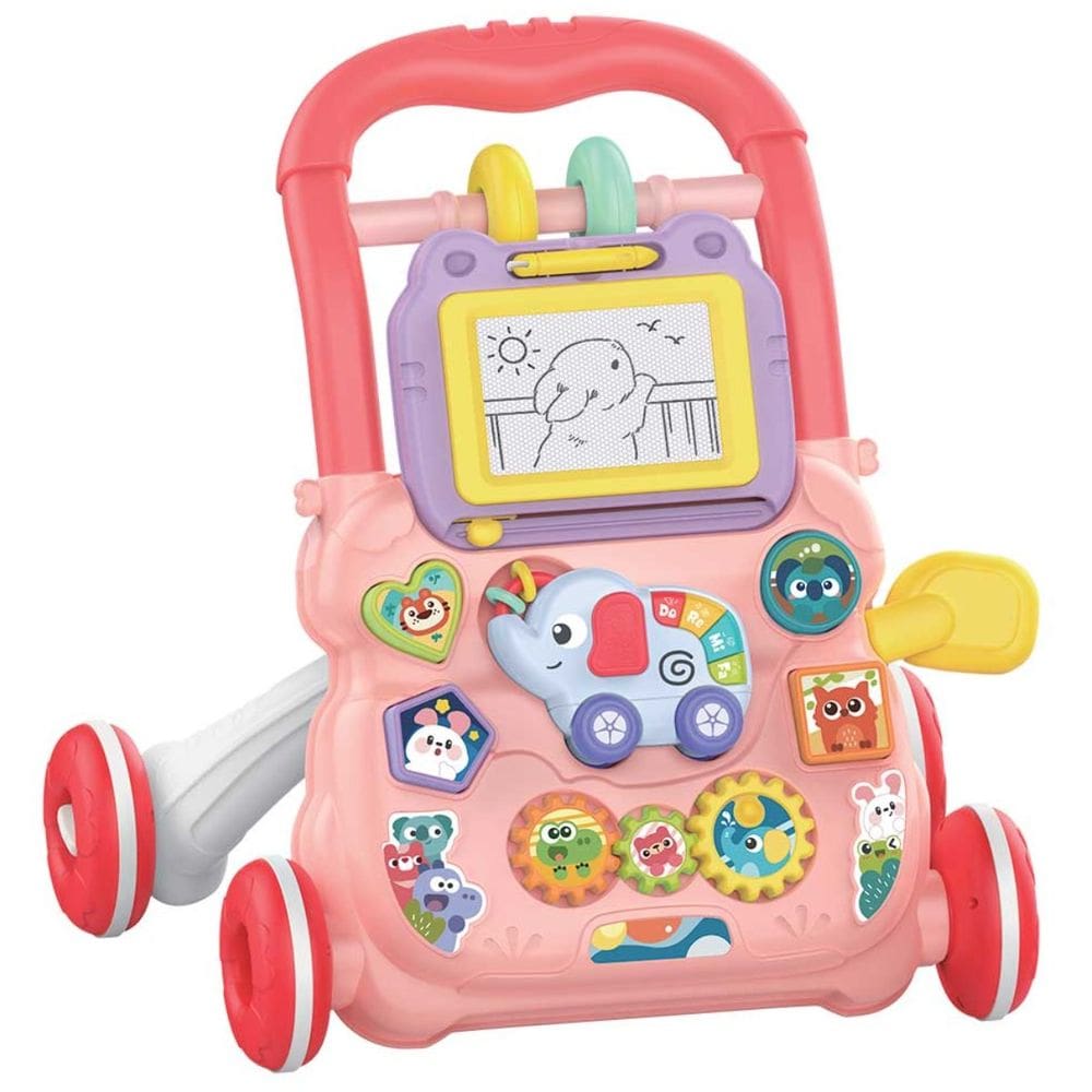 Andador Educativo Bebê Atividades Musical 6751 Rosa DmToys