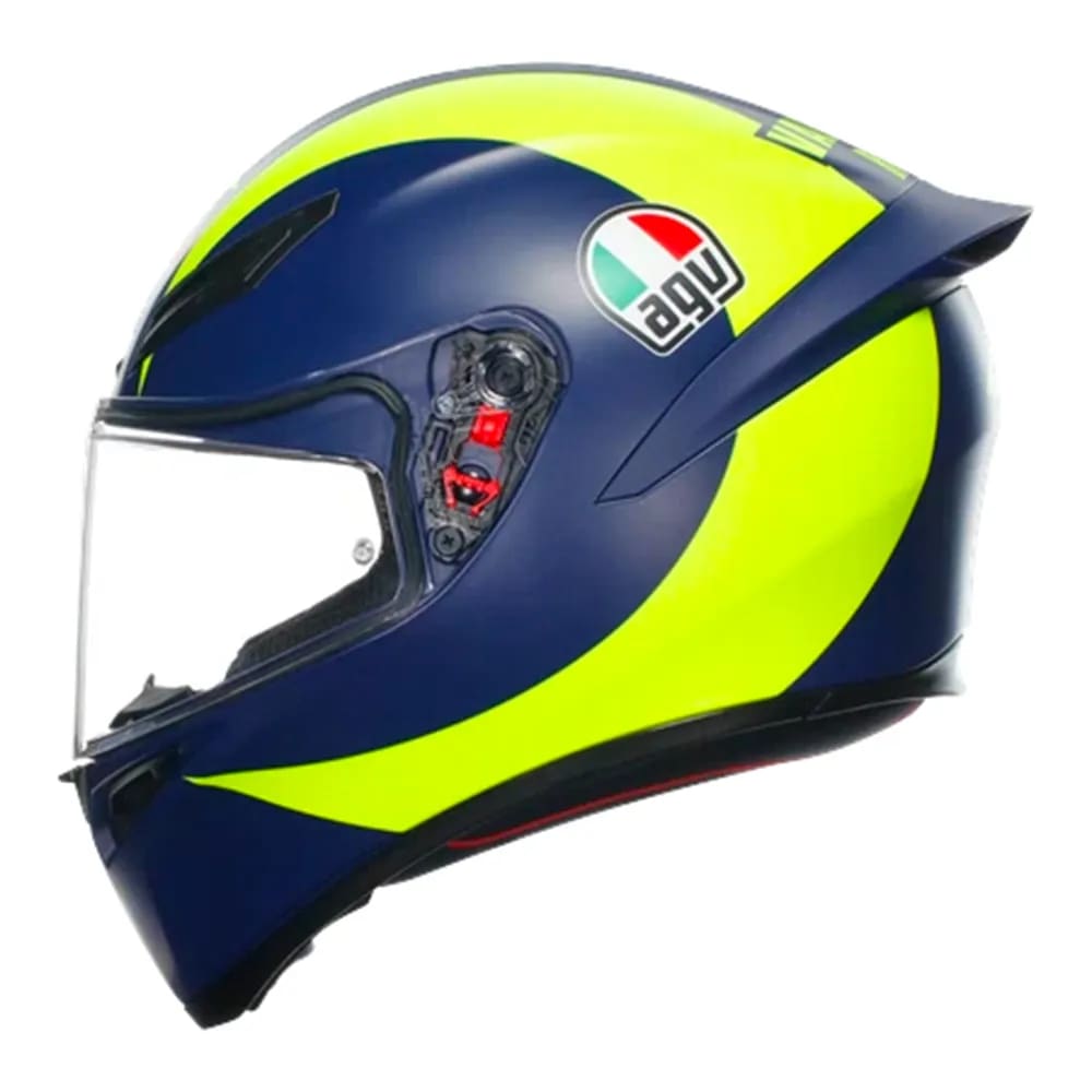 Capacete AGV K1S Soleluna 2018 Azul e Amarelo