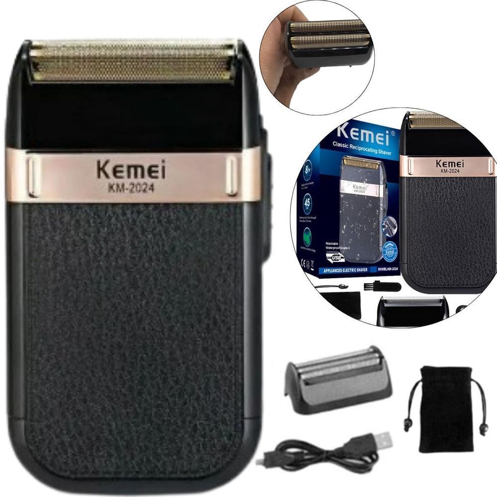 Shaver Kemei 2024 Elétrico Impecável