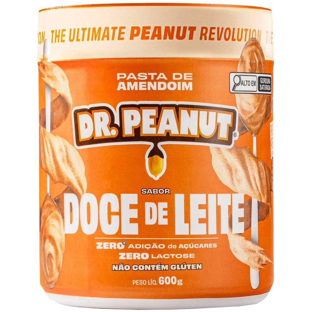 Pasta de Amendoim com Doce de Leite Dr Peanut Pote 600g Zero