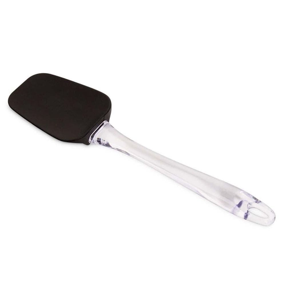 Colher Silicone 25Cm Com Cabo De Acrílico Preto - Hauskraft