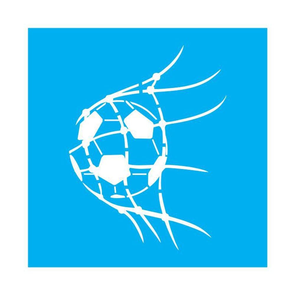 Stencil Tamako Bola De Futebol - 30X30Cm - Ref D139