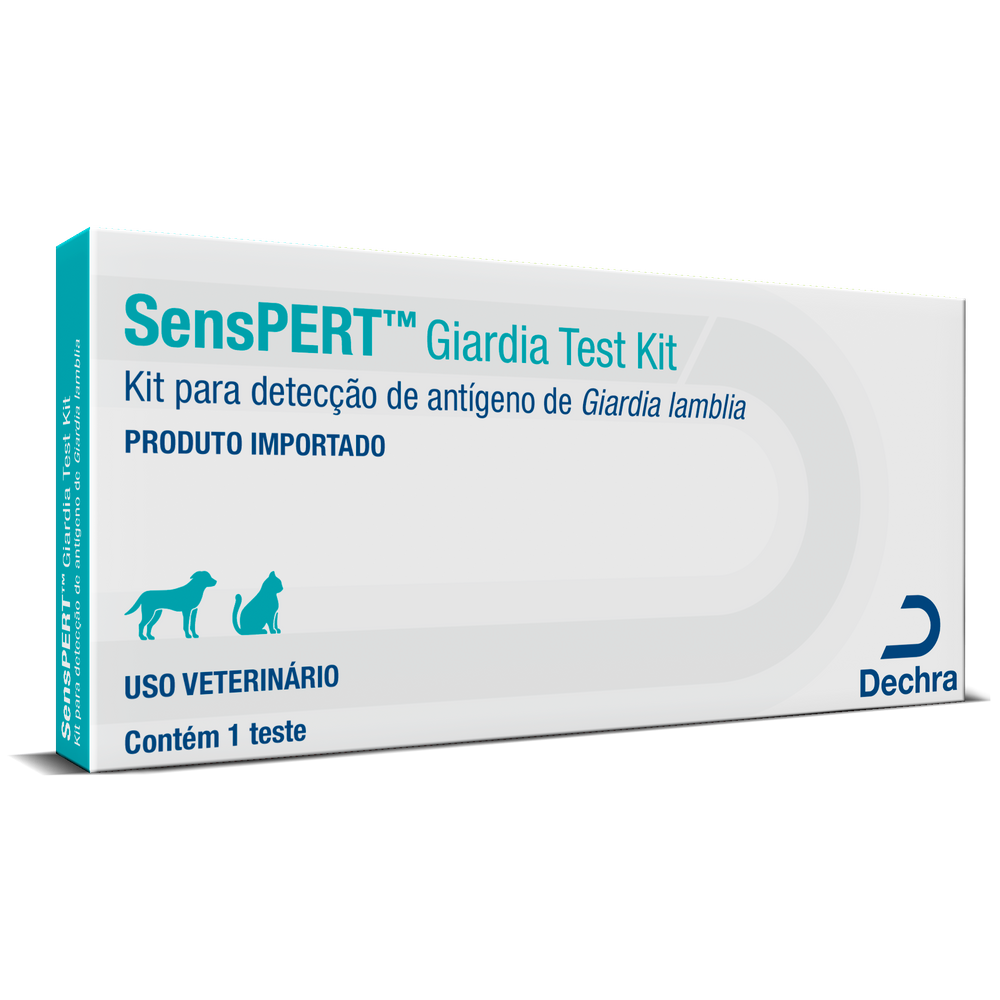 Teste Rápido Senspert Giardia 1un para Cães e Gatos - Dechra
