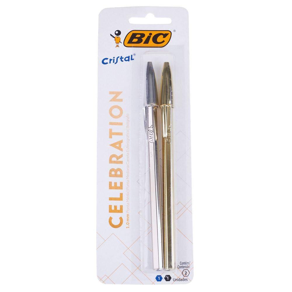 Caneta BIc Cristal Celebration com 2