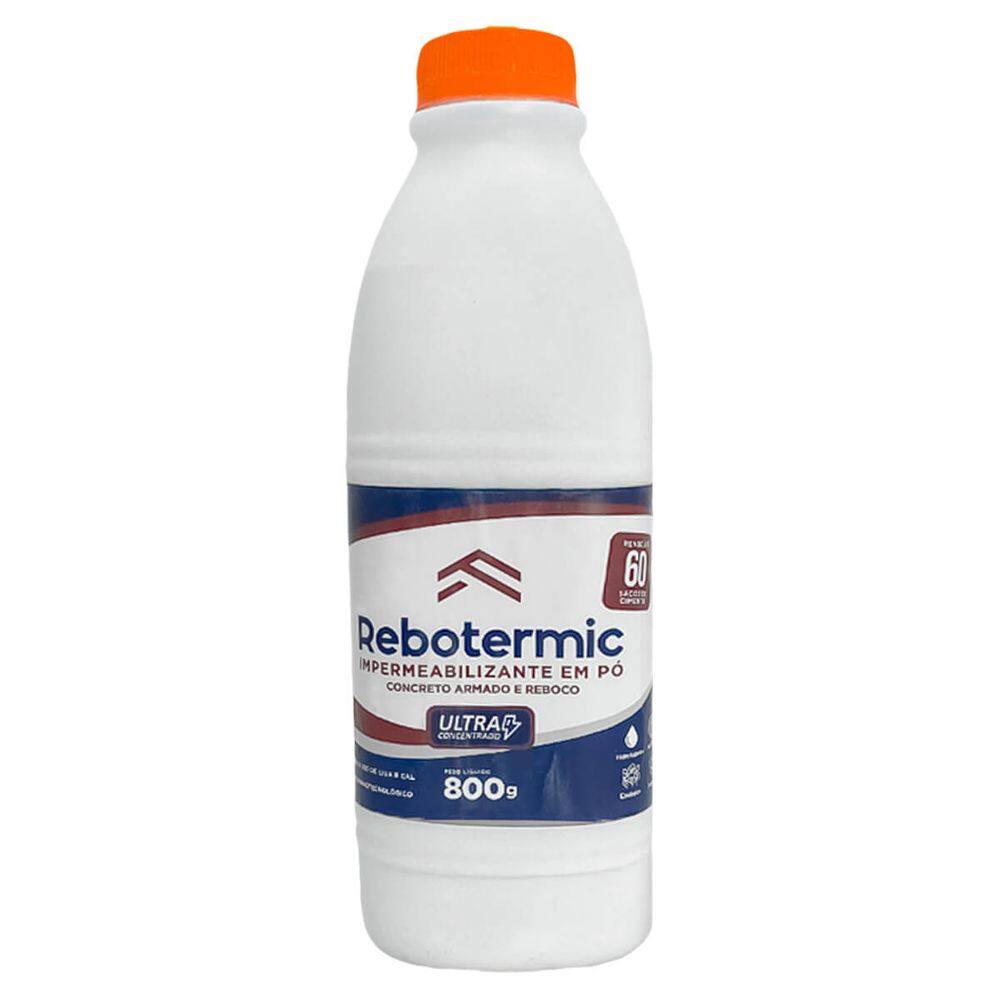 Rebotermic 800g Impermeabilizante em Pó – Proteção Contra Infiltrações e Umidade, Fácil Aplicação, Durável e Resistente para Pisos e Paredes