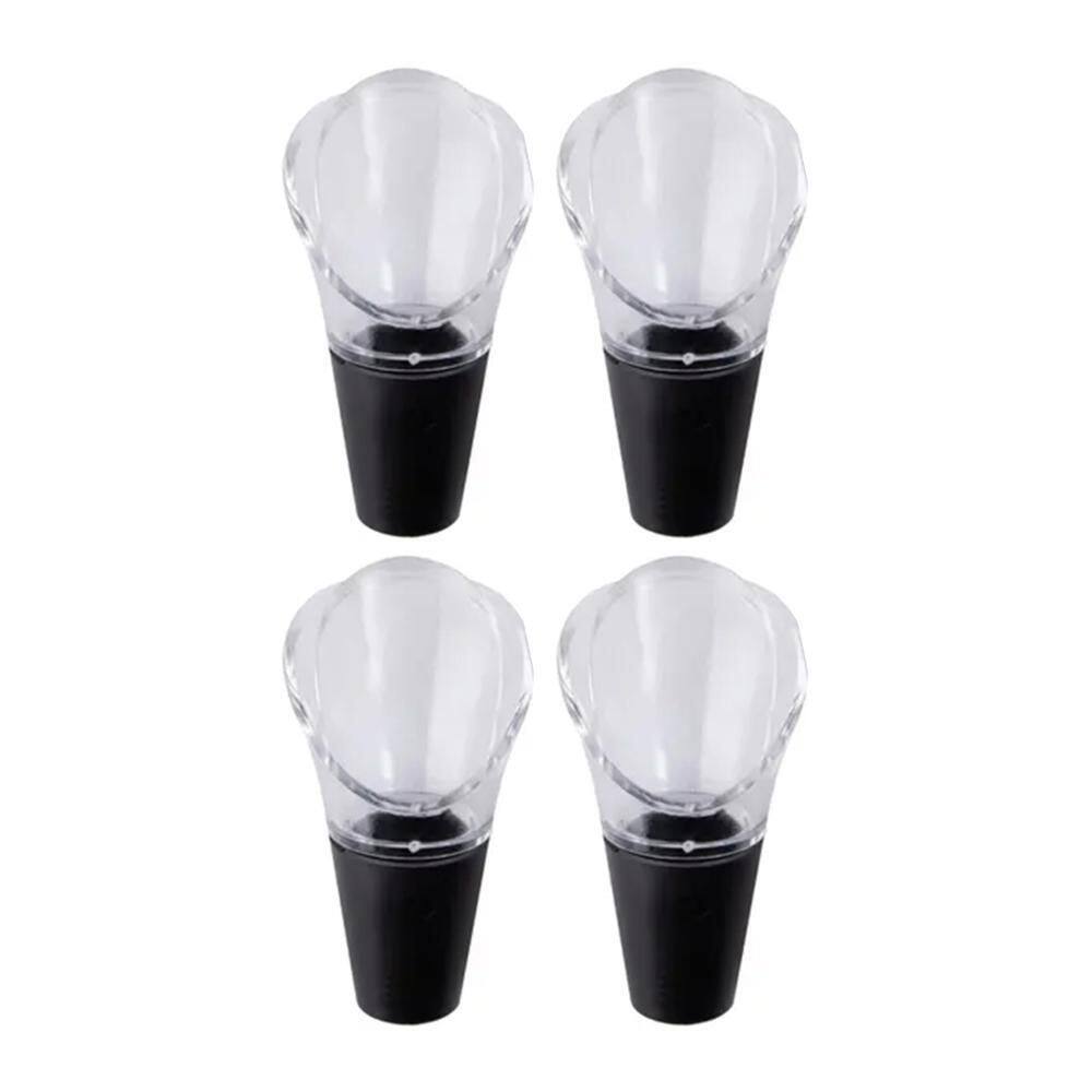 Kit 4 Bicos Dosador Vinho Plástico 6,5cm - Class Home