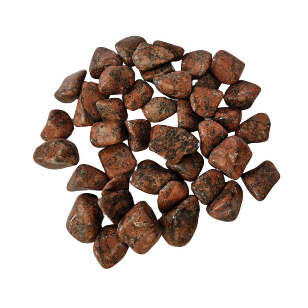 Pedra Calcita Laranja 4 a 6 cm Rolada 1 kg Natural