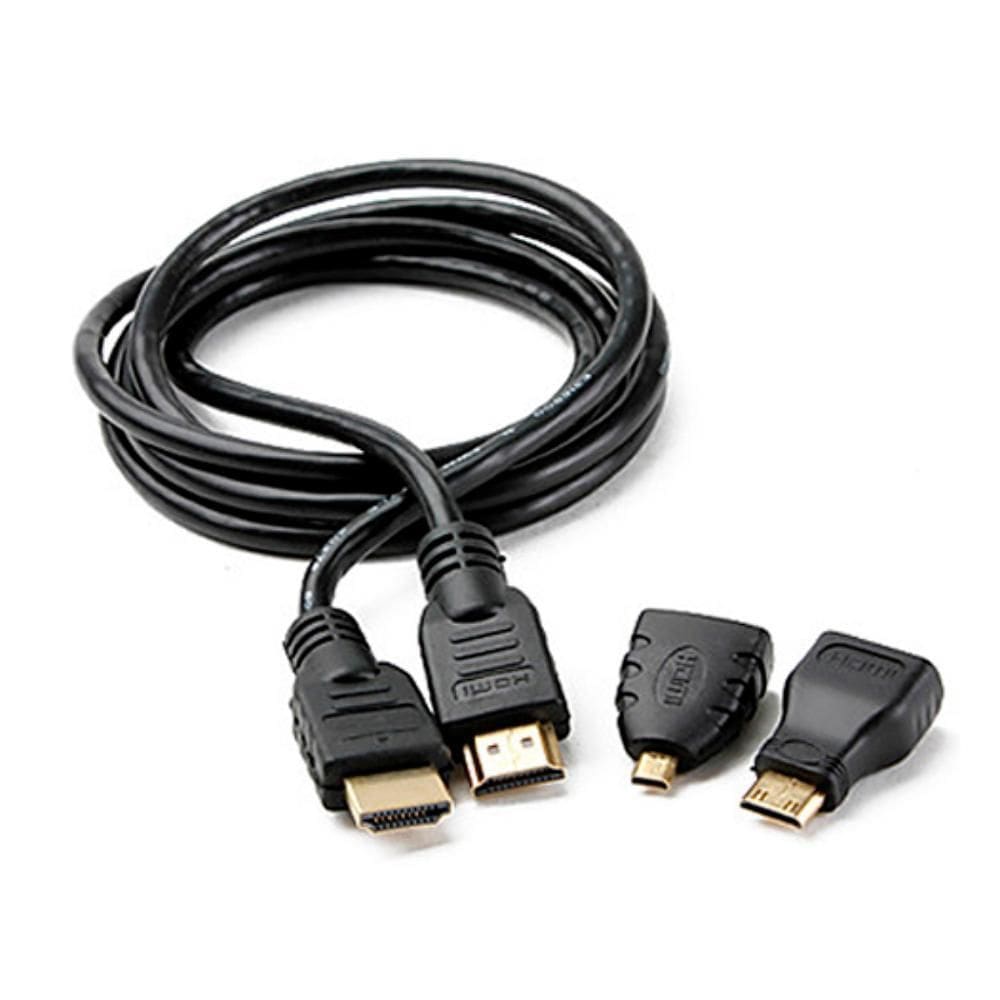 Cabo Conversor Hdmi Para Mini Hdmi, Micro Hdmi - 1,5 Metros