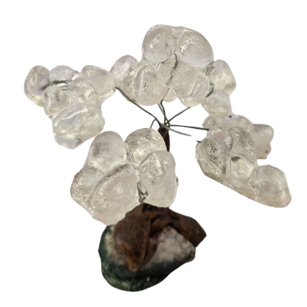 Árvore de Pedra Quartzo Transparente Rolada Presentes