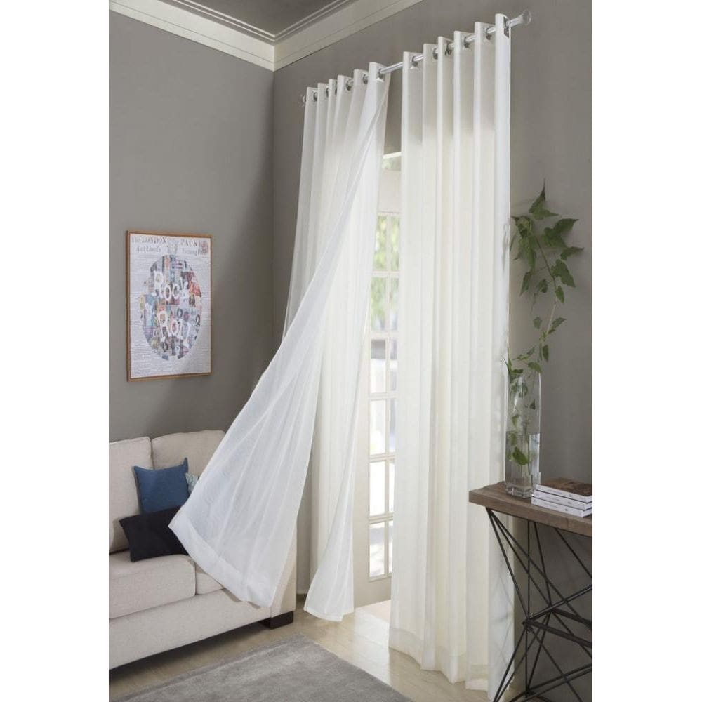 Cortina Voil Santorini 230X300 Cm Adomes Bege