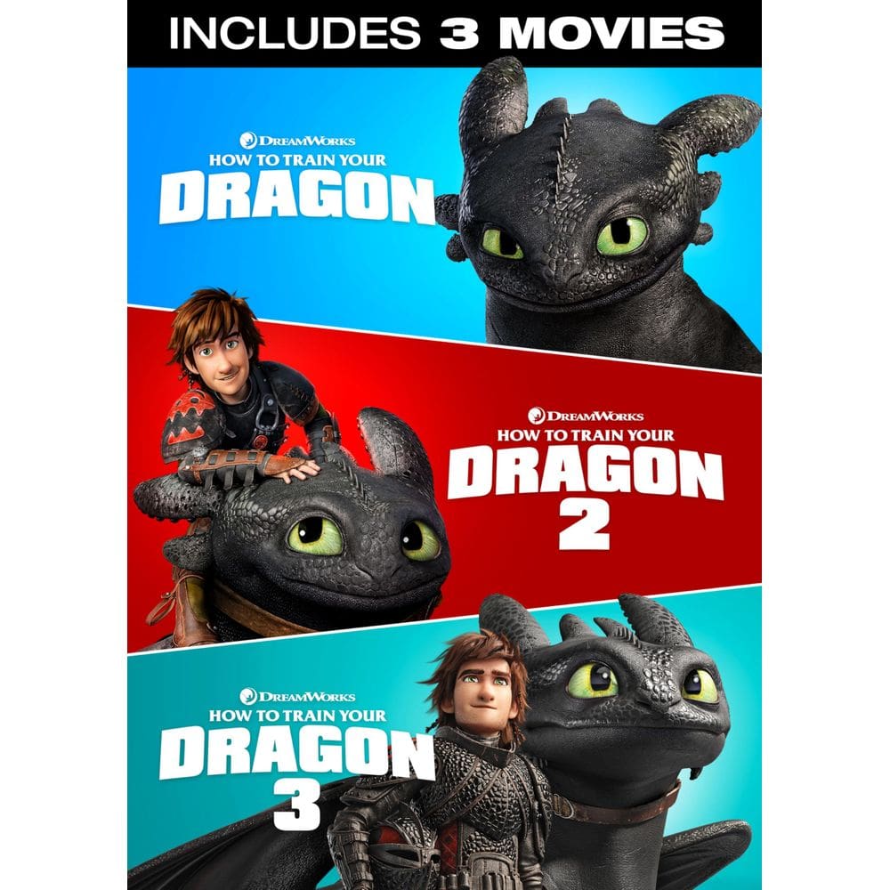 DVD How to Train Your Dragon 3: coleção de filmes