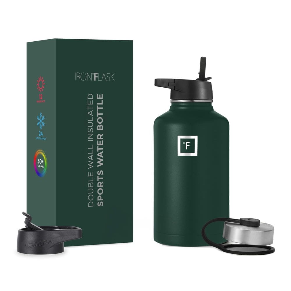 Frasco de hidratação IRON °FLASK Camping Hiking Aço Inoxidável 1,9L