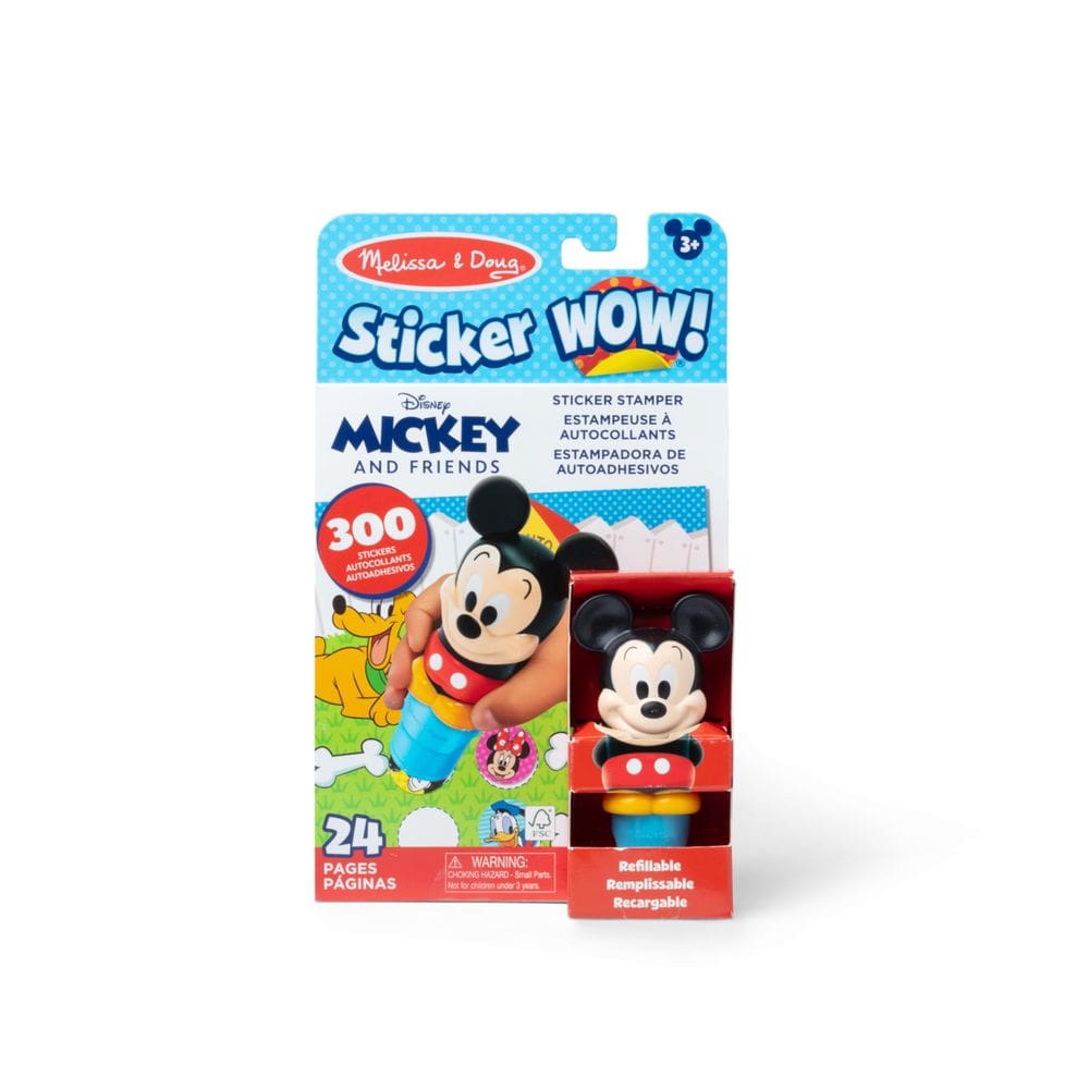 Bloco de atividades e carimbo de adesivos Melissa & Doug Disney
