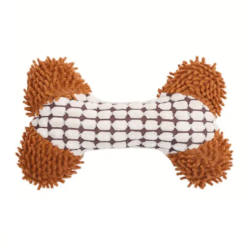 Mordedor de Pelucia Caes Pet Gato Cachorro Brinquedo com Apito Animal de Estimaçao Interativo Lazer