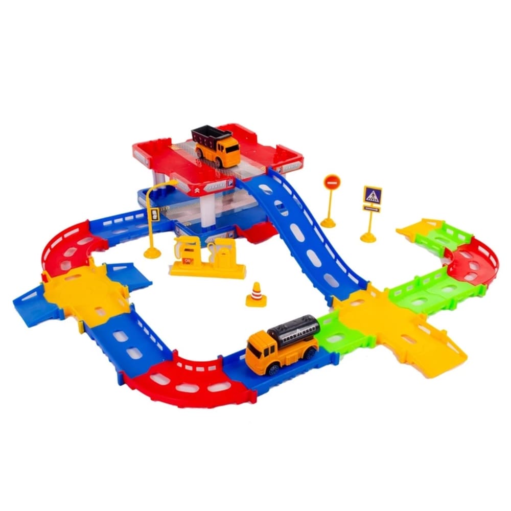 Pista de Carrinho Brinquedo Infantil Estacionamento 36 Peças