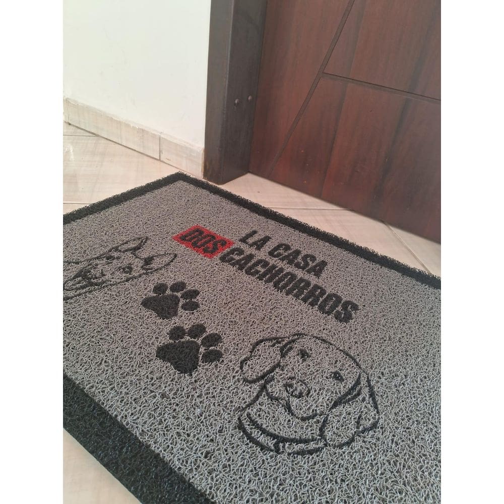 Tapete Capacho Decorativo Porta Sala La Casa Dos Cachorros