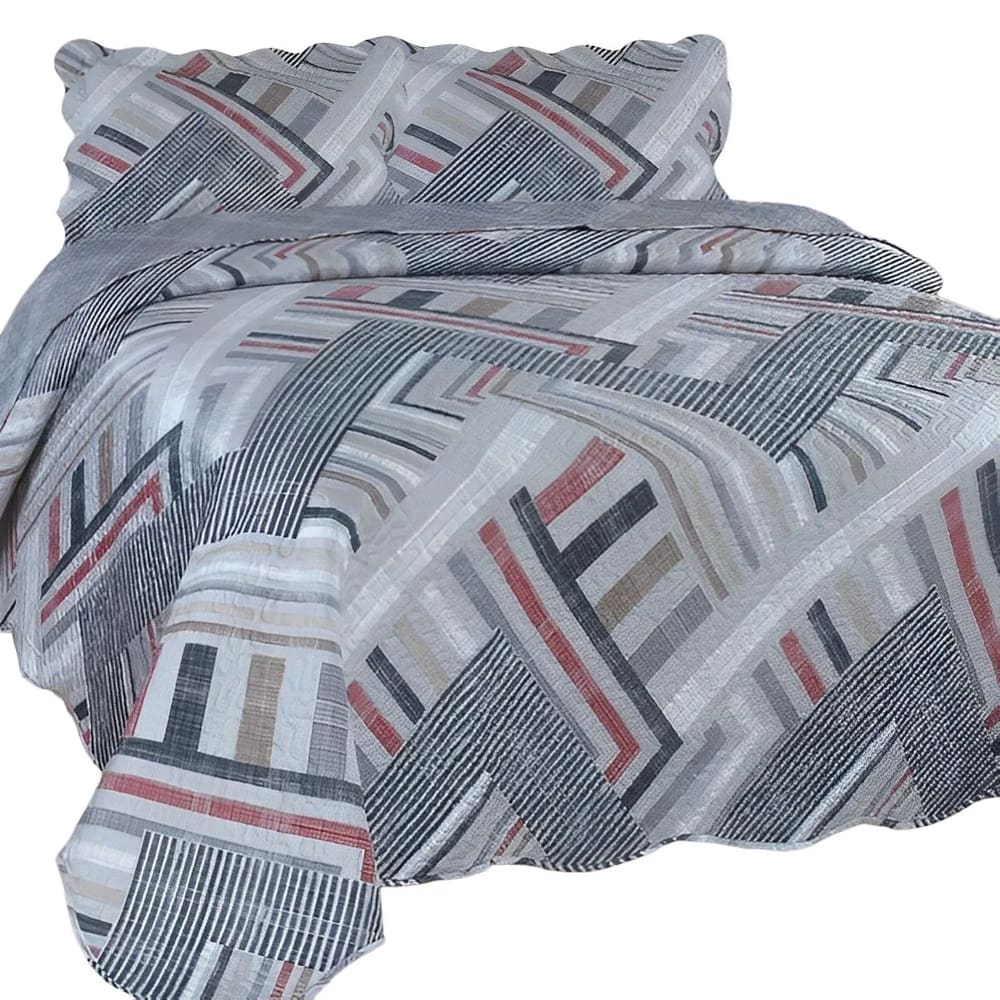 Colcha Cobre Leito Ultrassonic Dupla Face Estampada Queen 240x260cm - Olinda